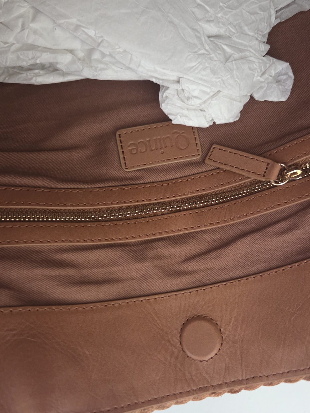 Quince Handwoven Leather Tote - Picture 6 of 10